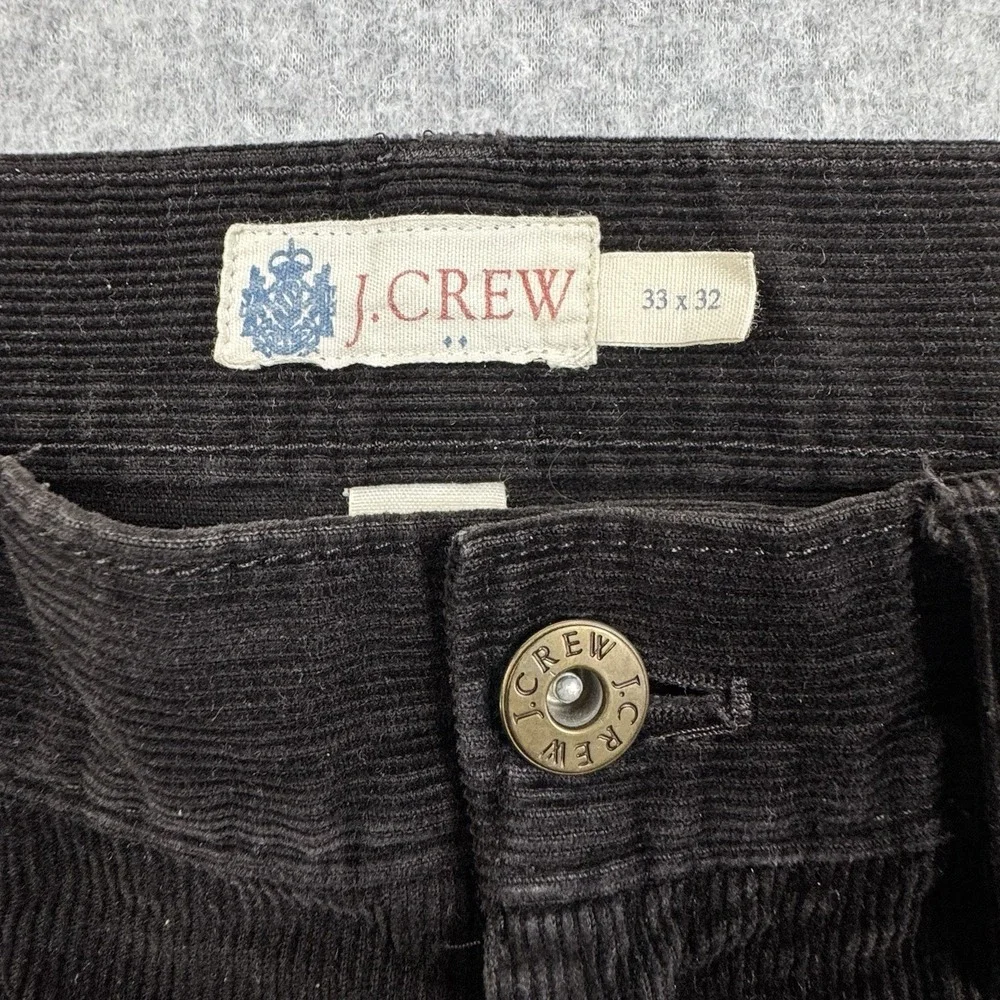 J. Crew Dark Brown Corduroy Pants Mens 33x32 VTG‎ Style Classic Casual Grunge